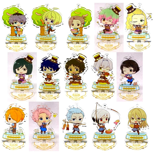 Set of 15 The Idolm@ster SideM Trading Acrylic Stand Keychain Sweetie Wonderland ver. Group B animatecafe [USED]