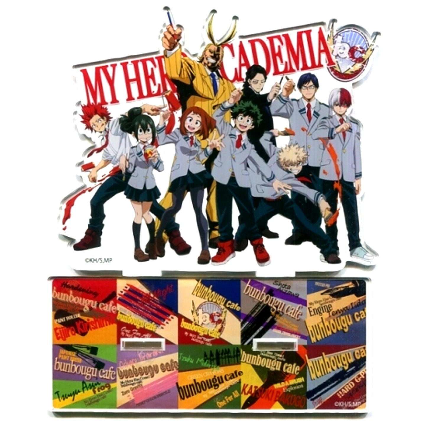 Key Visual Big Acrylic Stand My Hero Academia x Bunbougu Cafe 2018 [USED]