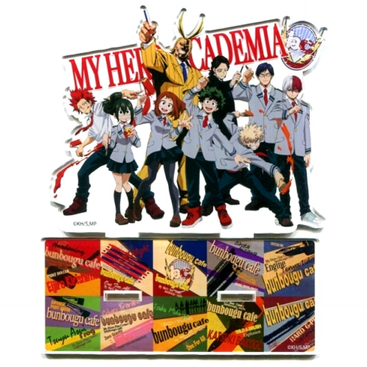 Key Visual Big Acrylic Stand My Hero Academia x Bunbougu Cafe 2018 [USED]