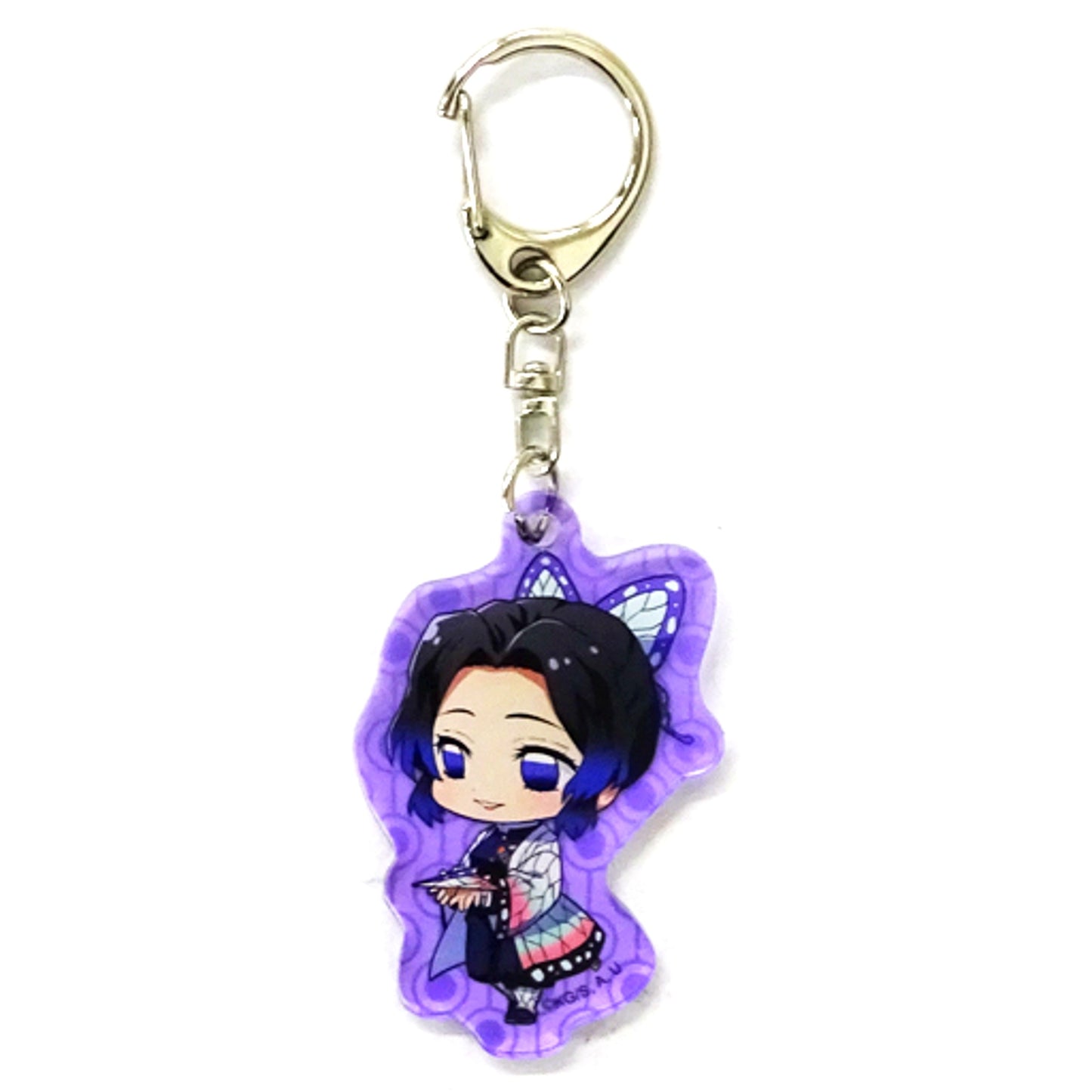 Shinobu Kocho Demon Slayer Narita Anime Deck Acrylic Keychain Vol.2 Paper Plane Ver. [USED]