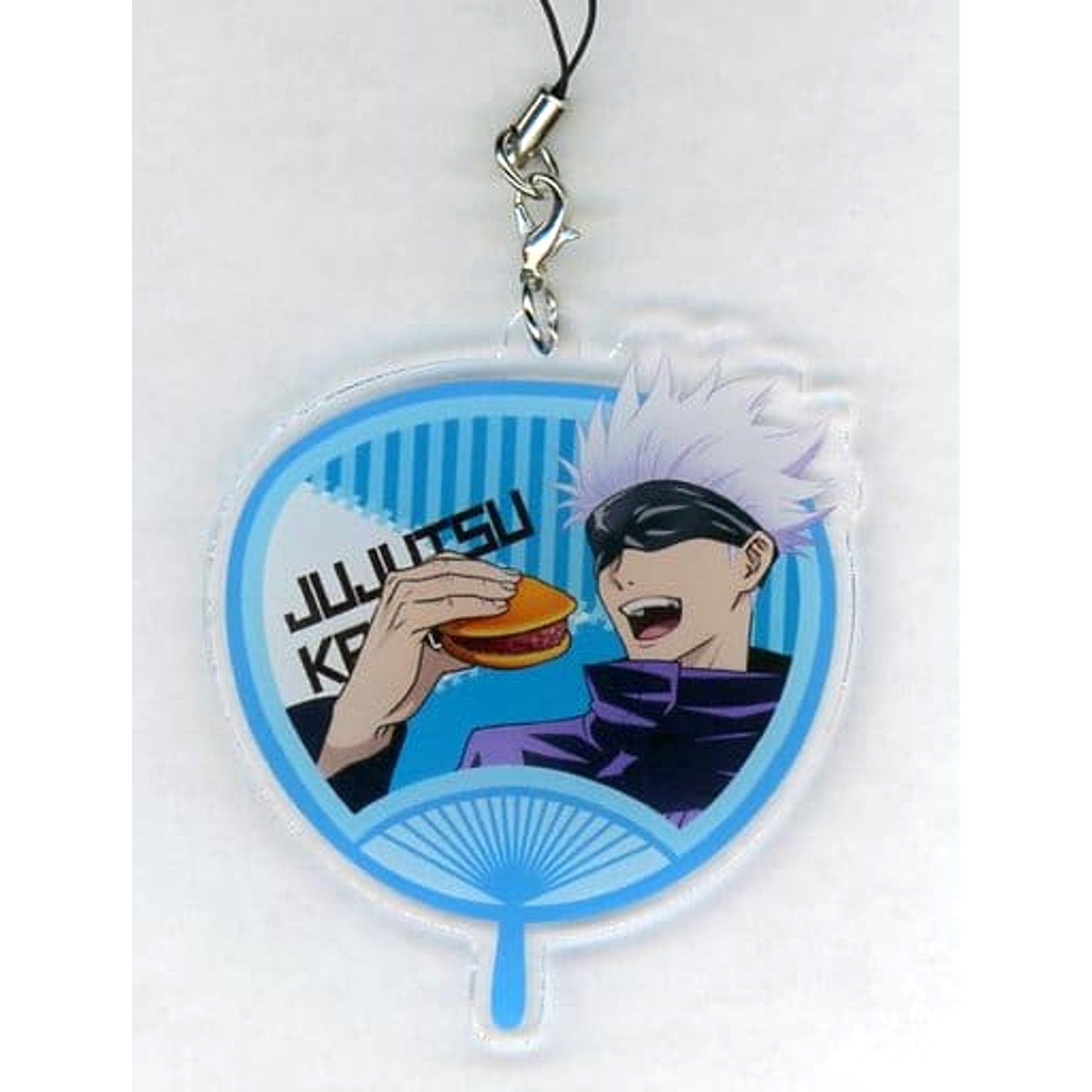Jujutsu Kaisen Satoru Gojo Buy and Eat Ver. Sega Prize Campaign Fan Style Acrylic Charm SEGA Limited Keychains [USED]