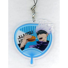 Jujutsu Kaisen Satoru Gojo Buy and Eat Ver. Sega Prize Campaign Fan Style Acrylic Charm SEGA Limited Keychains [USED]