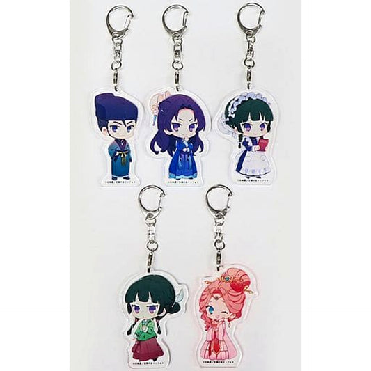 The Apothecary Diaries Jinshi & Others All 5 Types Set Acrylic Keychain Collab Cafe in Ikebukuro Men's Box Exclusive Keychains [USED]