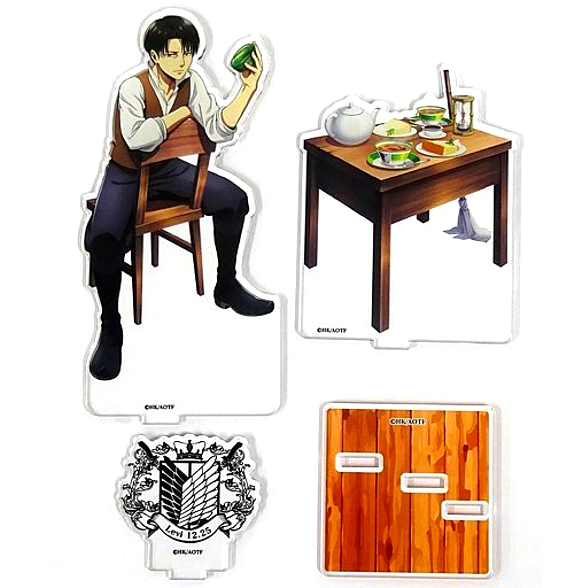 Levi Ackerman Attack on Titan Tokyo Station Pop Up Store Acrylic Figure M Chair Ver [USED]