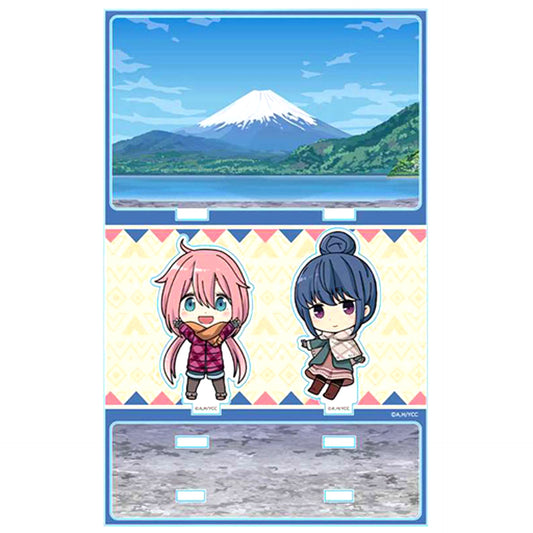 Nadeshiko Kagamihara & Rin Shima A. Laid-Back Camp Acrylic Diorama [USED]