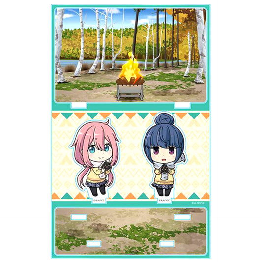 Nadeshiko Kagamihara and Rin Shima B. Yuru Camp Acrylic Diorama [USED]