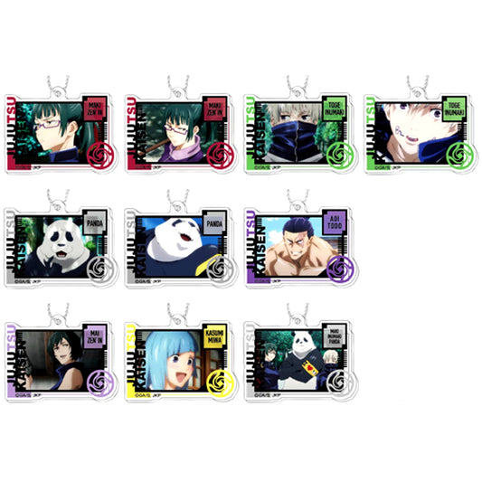 Set of 10 Jujutsu Kaisen Deco Fure Acrylic Keychain B [USED]