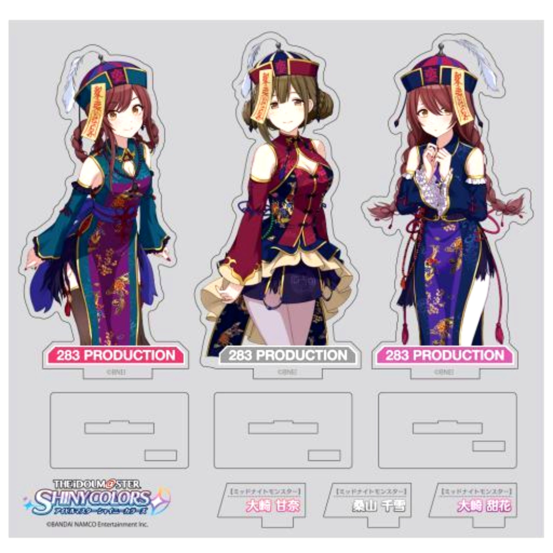 Set of 3 Alstroemeria The Idolm@ster Shiny Colors 283 Pro Acrylic Stand Set [USED]