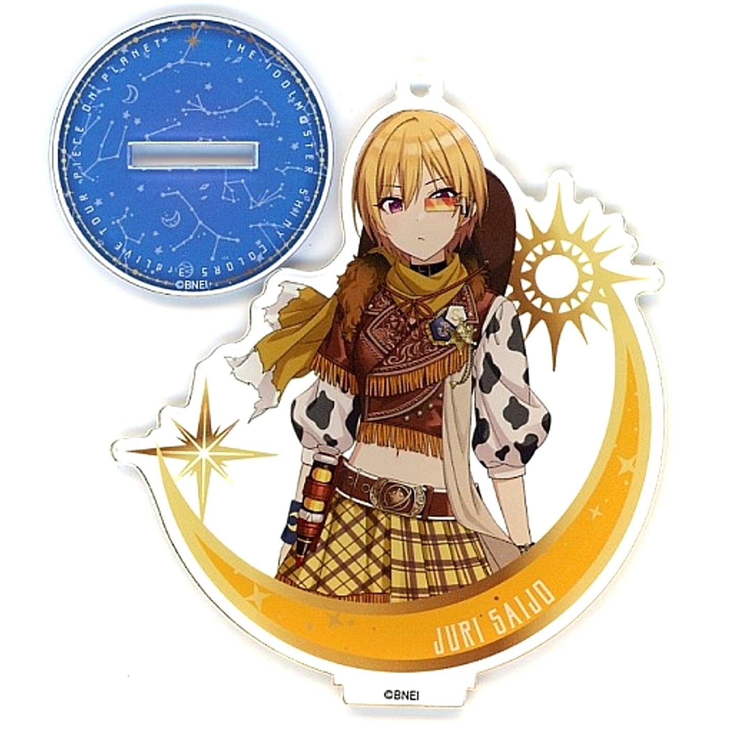 Juri Saijo THE IDOLM@STER SHINY COLORS Official Acrylic Stand Keychain 3rdLIVE TOUR PIECE ON PLANET 3rdLIVE ver. [USED]