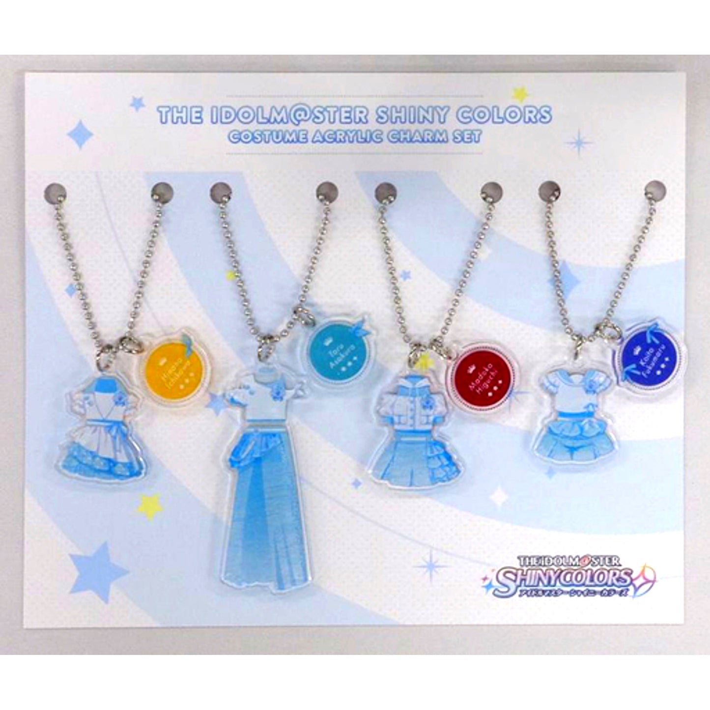 Set of 4 Noctchill THE IDOLM@STER Shiny Colors 283 Pro Costume Acrylic Charm [USED]