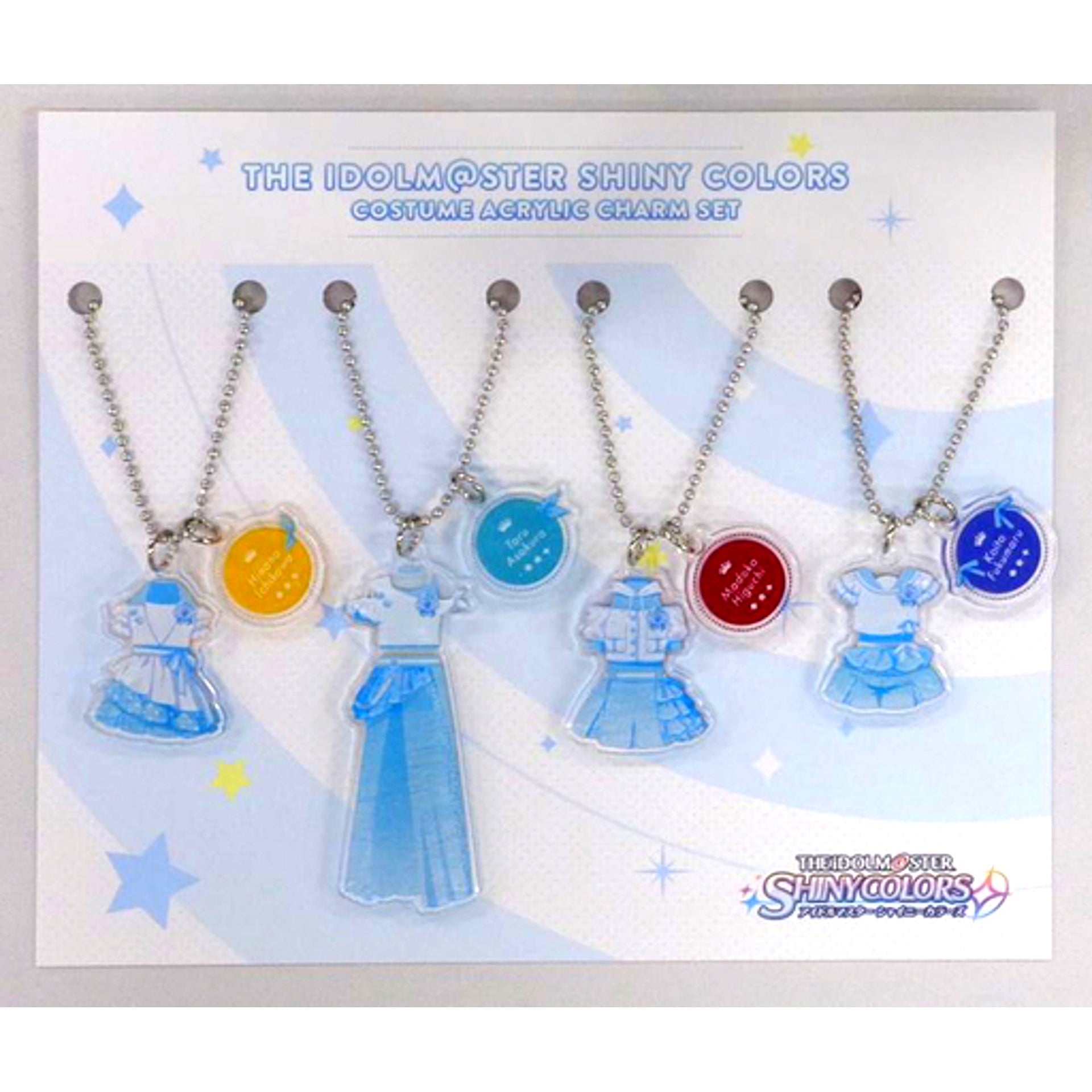 Set of 4 Noctchill THE IDOLM@STER Shiny Colors 283 Pro Costume Acrylic Charm [USED]