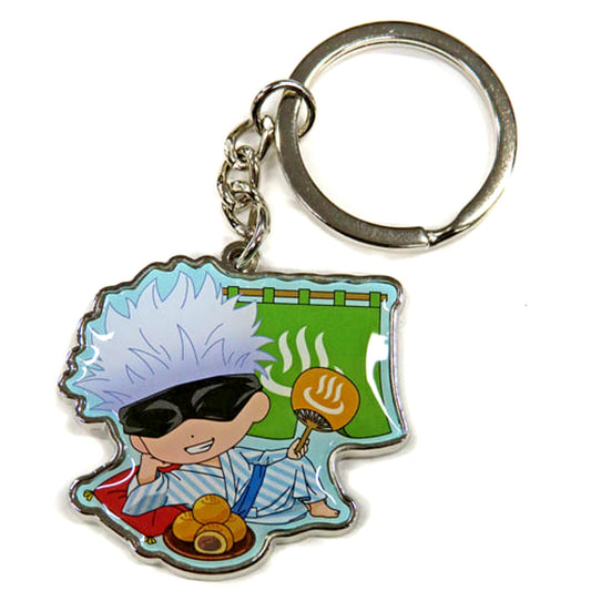 Jujutsu Kaisen Satoru Gojo Hot Spring Metal Keychain Hot Springs Limited Keychains [USED]