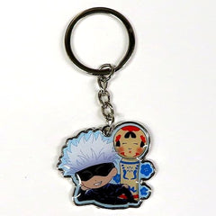 Jujutsu Kaisen Satoru Gojo Kokeshi Metal Keychain Tohoku Limited Keychains [USED]