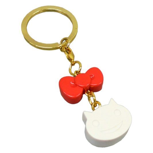 Monogatari Series X Hello Kitty Black Hanekawa Capsule Kuji Sanrio Atsumete Mascot with Keyring Mascot with Keyring Prize Mascot [USED]