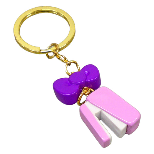 Monogatari Series X Hello Kitty Hitagi Senjougahara Capsule Kuji Sanrio Atsumete Mascot with Keyring Mascot with Keyring Prize Mascot [USED]