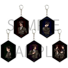 Attack on Titan Mikasa Ackerman & Others Acrylic Keychain 08 All 5 Types Set Keychains [USED]