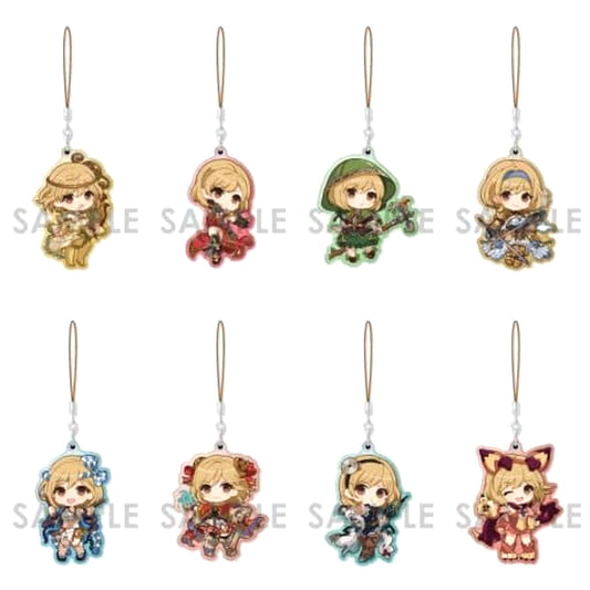 Granblue Fantasy Djeeta Pearl Acrylic Collection Job Collection Protagonist Female Vol.2 All 8 Types Set Keychains [USED]