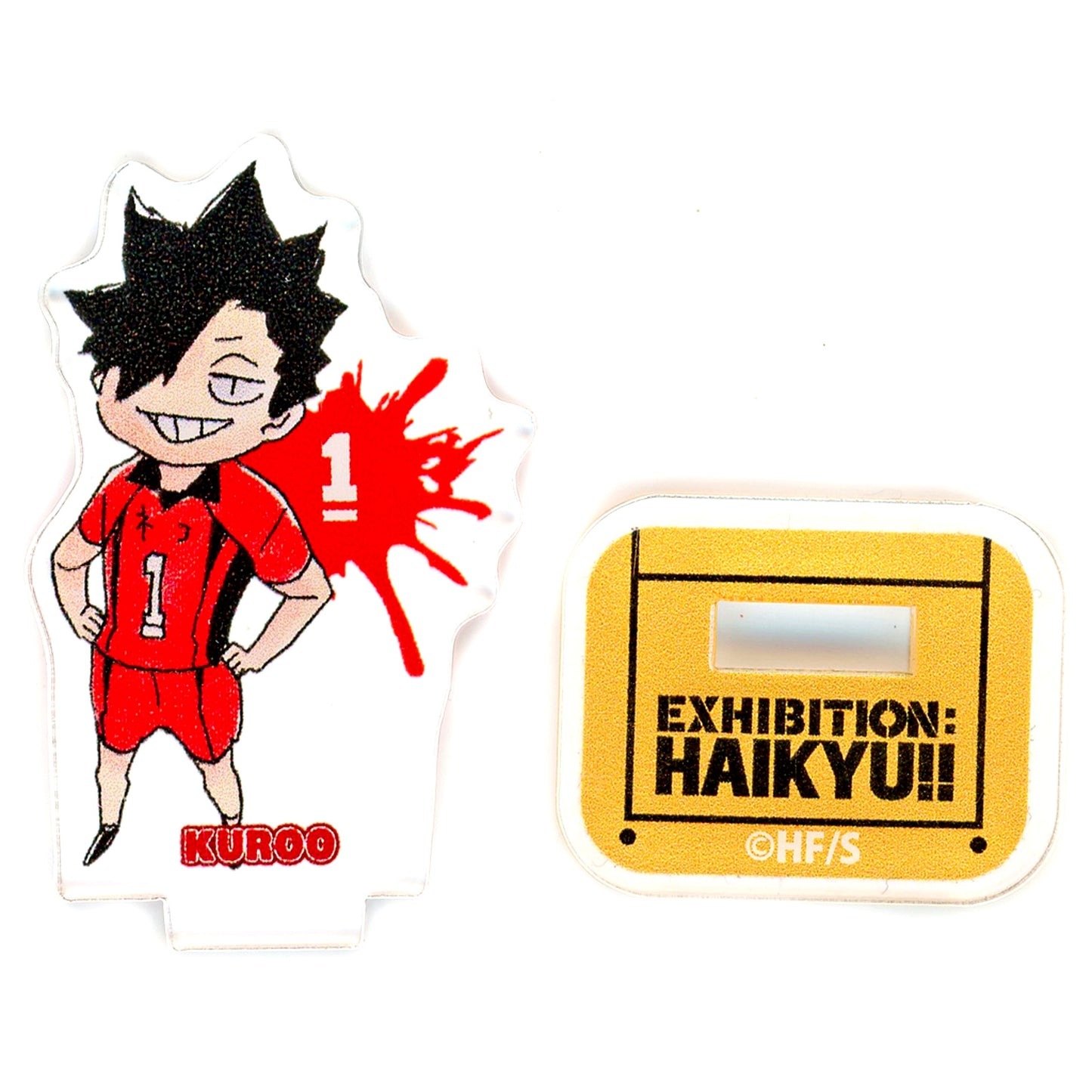 Tetsuro Kuroo - Rare Haikyu!! Exhibition Tokyo Newly Drawn SD Acrylic Mini Figure [USED]