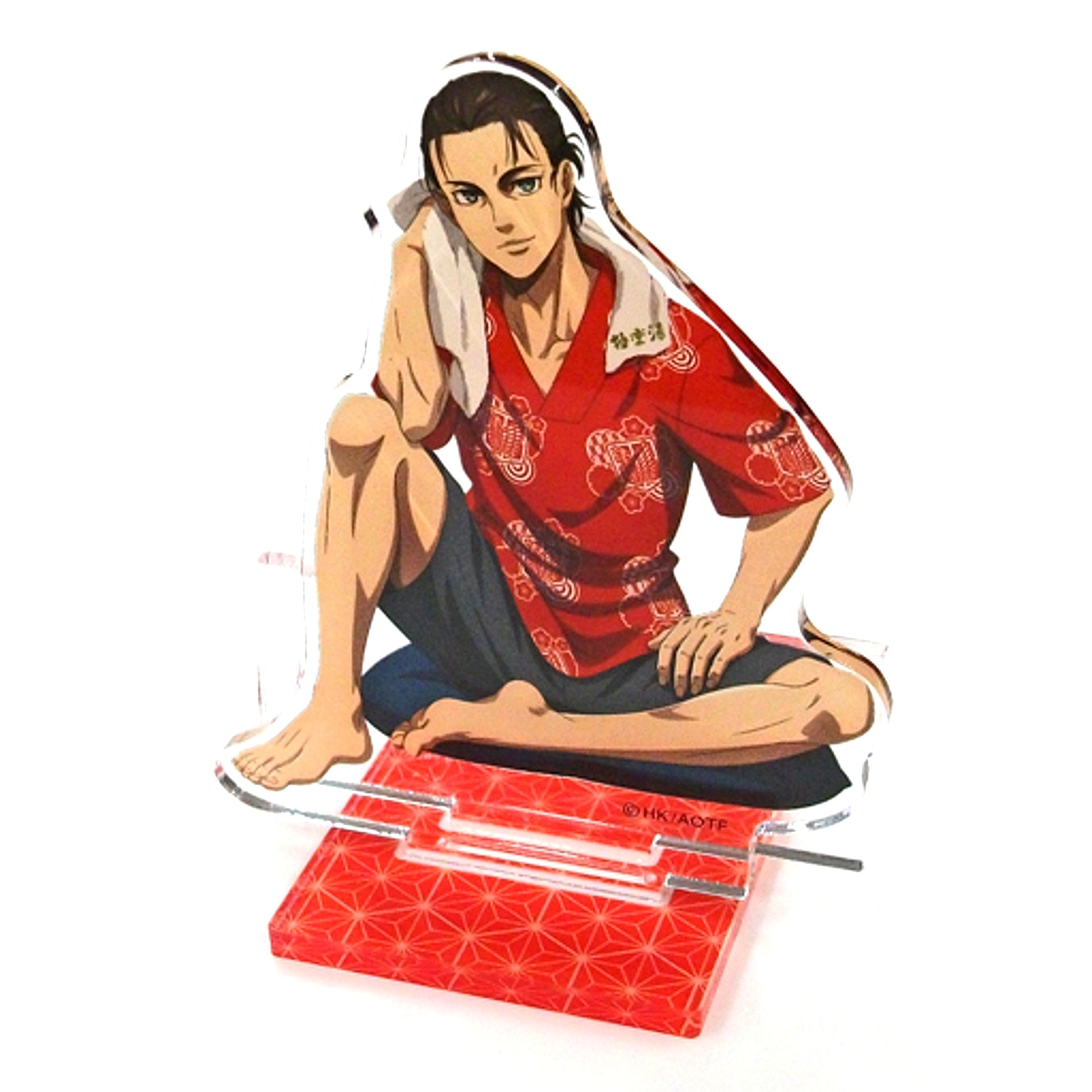 Eren Yeager Attack on Titan Gokurakuyu RAKU SPA Life Size Acrylic Stand [USED]