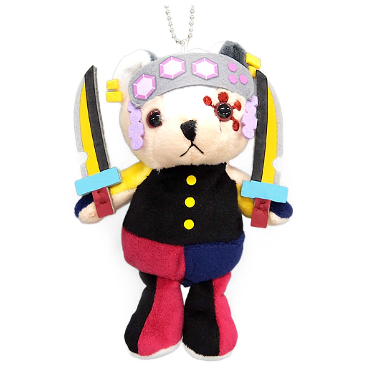 Tengen Uzui Bear Demon Slayer: Kimetsu no Yaiba Keychain [USED]