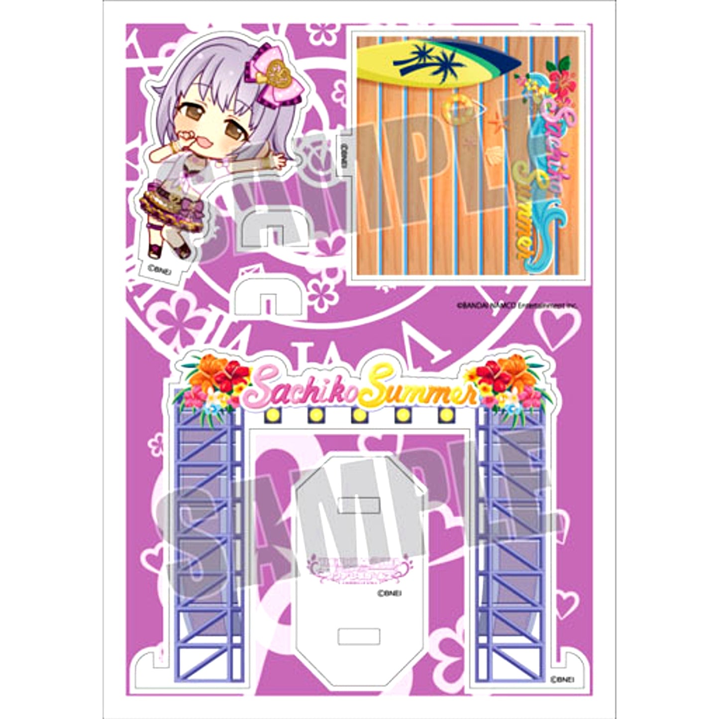 Sachiko Koshimizu THE IDOLM@STER CINDERELLA GIRLS Acrylic Chara Plate Petit 24 [USED]
