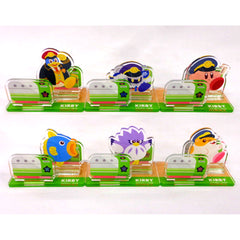 Set of 6 Kirby of the Stars Pupupu Train Ticket Gate Acrylic Stand Collection [USED]