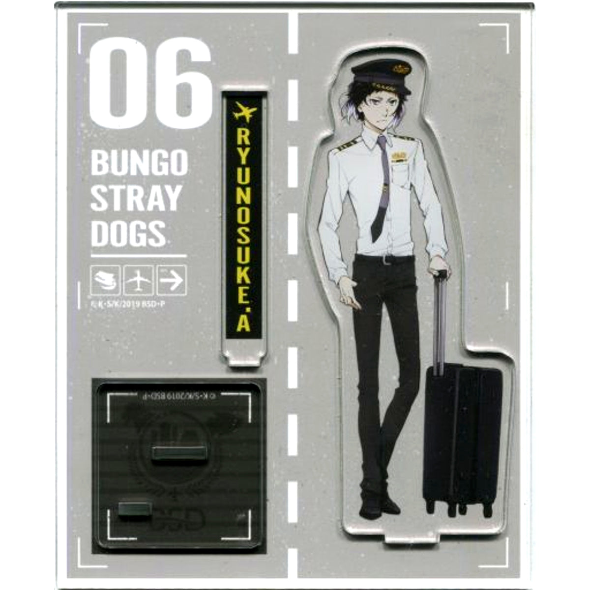 Ryunosuke Akutagawa Airport Ver. Vol. 1 Bungo Stray Dogs x Narita Anime Deck Acrylic Stand [USED]