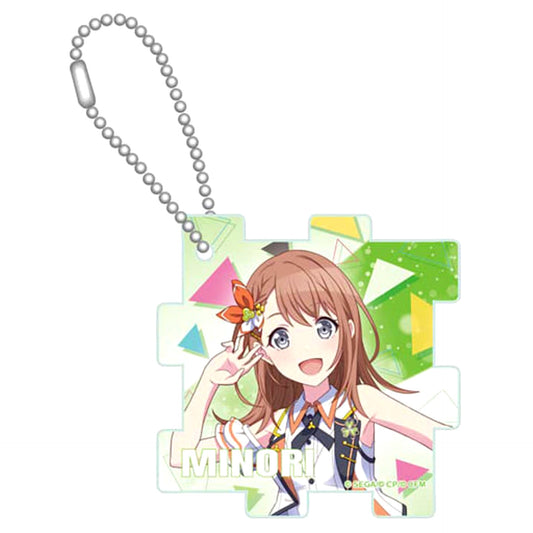 Hatsune Miku: Colorful Stage! Minori Hanasato Acrylic Puzzle Keychain More More Jump! Keychains [USED]