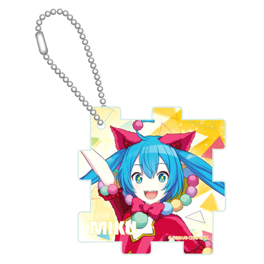 Hatsune Miku: Colorful Stage! Hatsune Miku Wonderland Acrylic Puzzle Keychain Wonderlands X Showtime Keychains [USED]