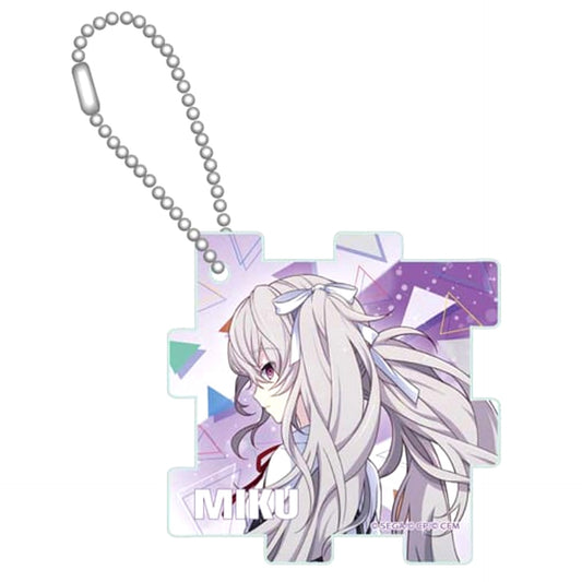 Hatsune Miku: Colorful Stage! Hatsune Miku Nobody's SEKAI Acrylic Puzzle Keychain 25-ji, Nightcord de. Keychains [USED]