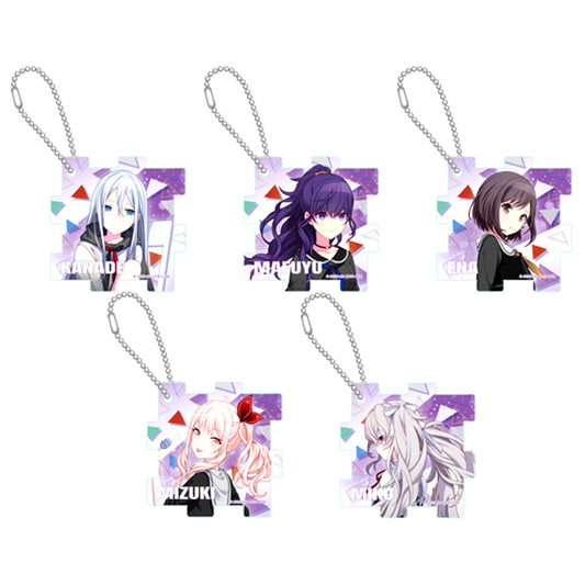 Set of 5 Nightcord at 25:00 Project Sekai Colorful Stage! feat. Hatsune Miku Acrylic Puzzle Keychain [USED]