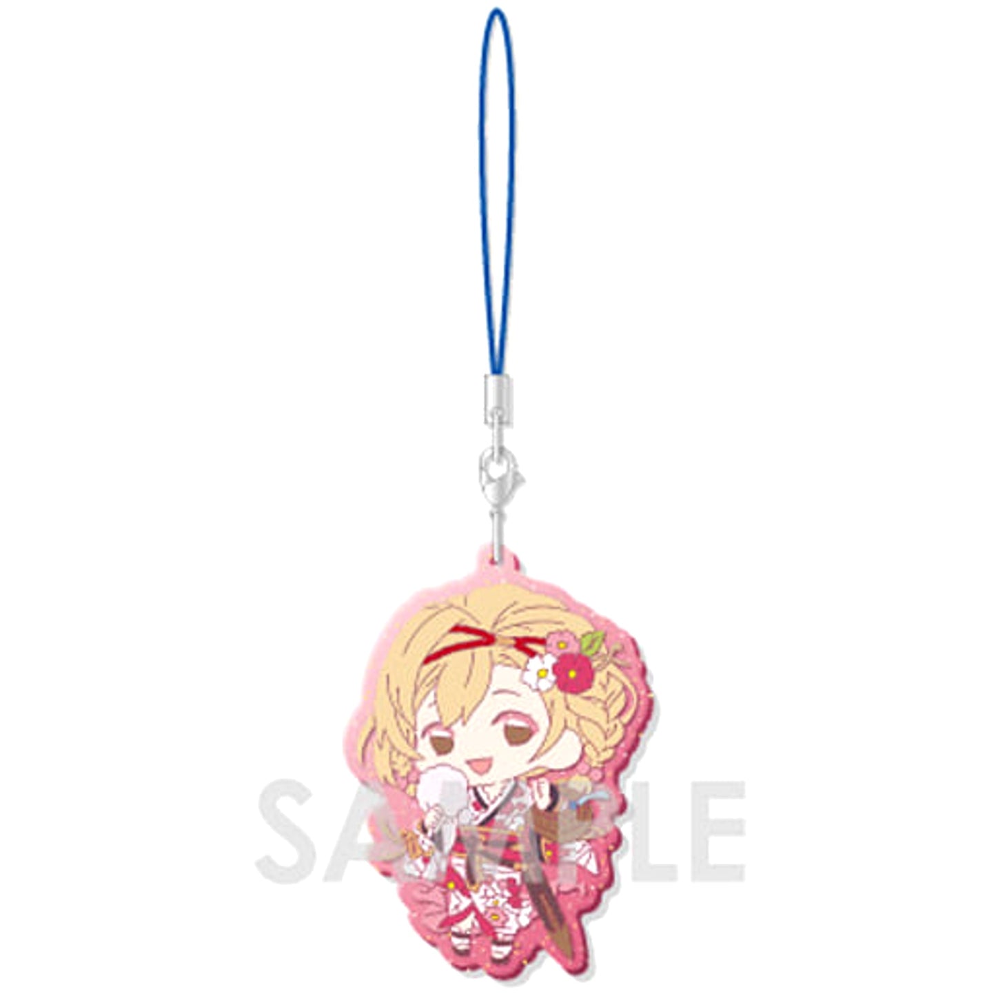 Granblue Fantasy Djeeta B Clear Rubber Strap Kappa Summer Chronicle Keychains [USED]