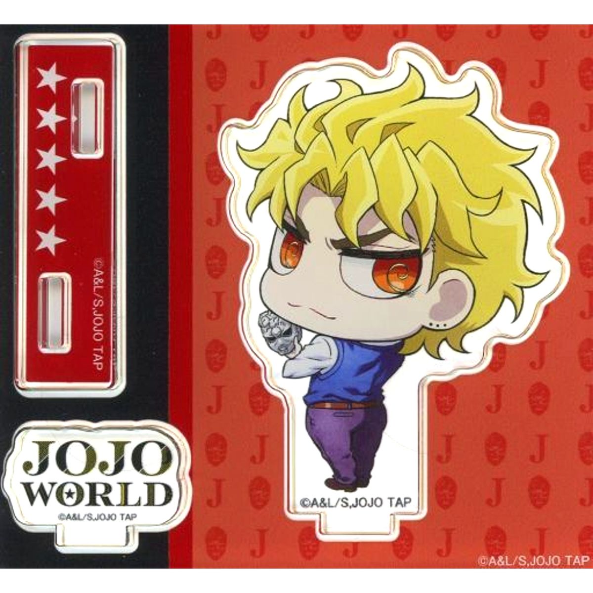 Dio Brando Acrylic Stand JoJo's Bizarre Adventure Jojo World Part 1 & Part 2 Mini Game Memetaa Ripple Roulette & Ancient Roman Chariot Death Match Gachapon Prize B [USED]
