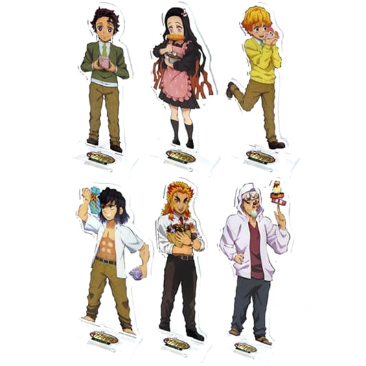 Tanjiro Kamado & Others Demon Slayer: Kimetsu no Yaiba All 6 Types Set Kimetsu Academy Valentine Random Acrylic Stand Kimetsu Festival Online Anime 2nd Anniversary Festival ufotable Webshop Exclusive Made-to-Order Limited [USED]
