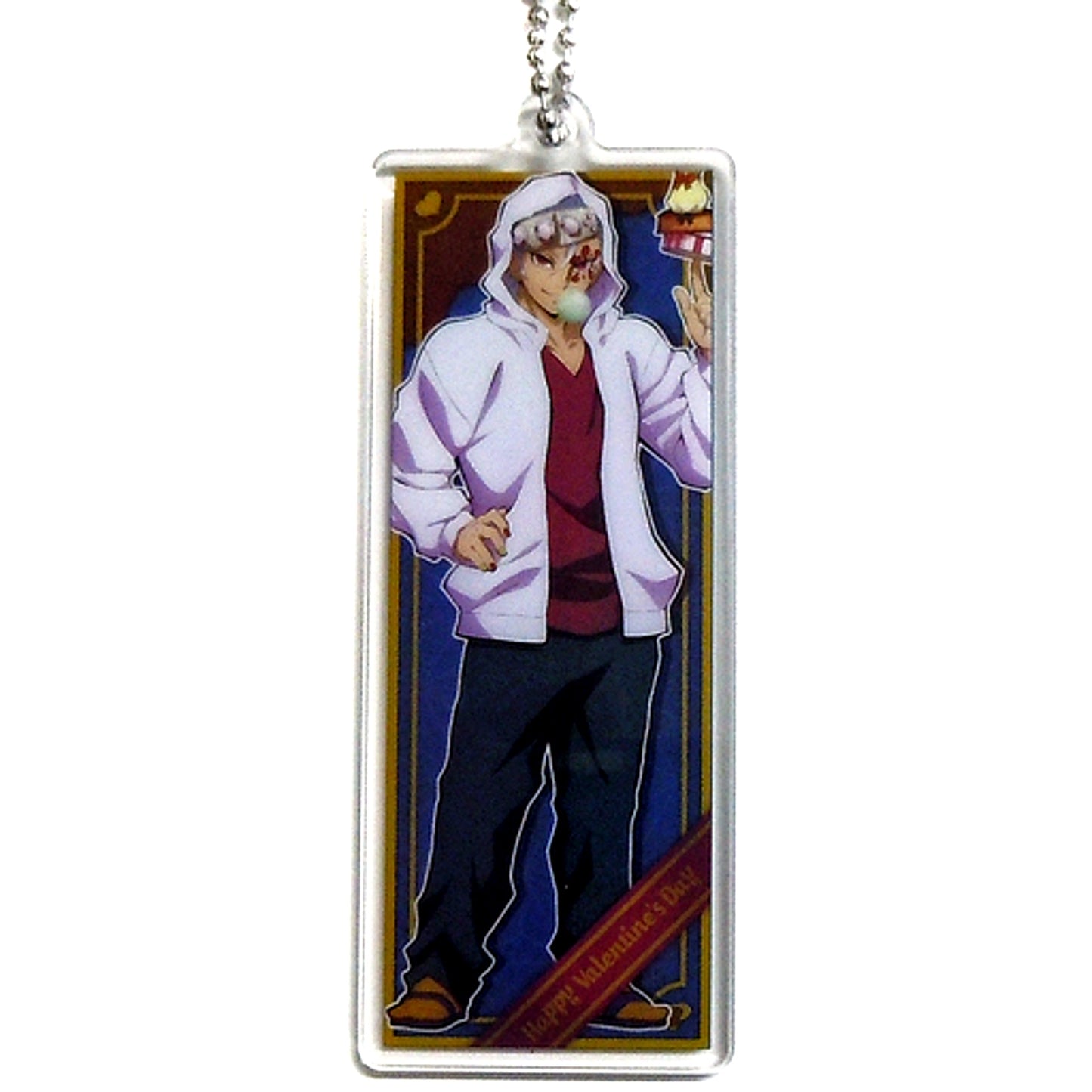 Tengen Uzui Demon Slayer Kimetsu Academy Valentine Double Sided Acrylic Charm Kimetsu Festival Online 2nd Anniversary ufotable WEBSHOP Limited [USED]