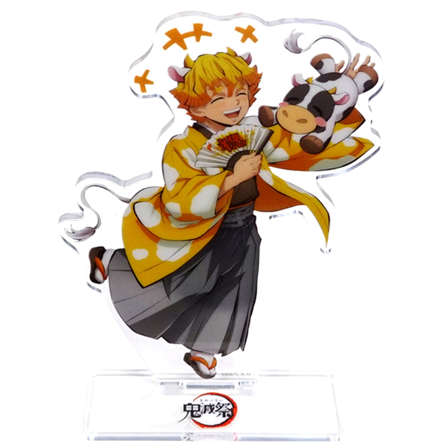 Zenitsu Agatsuma Demon Slayer Kimetsu Festival Online - Anime 2nd Anniversary Festival - Year of the Ox Random Acrylic Stand ufotable WEBSHOP Made-to-Order Limited [USED]
