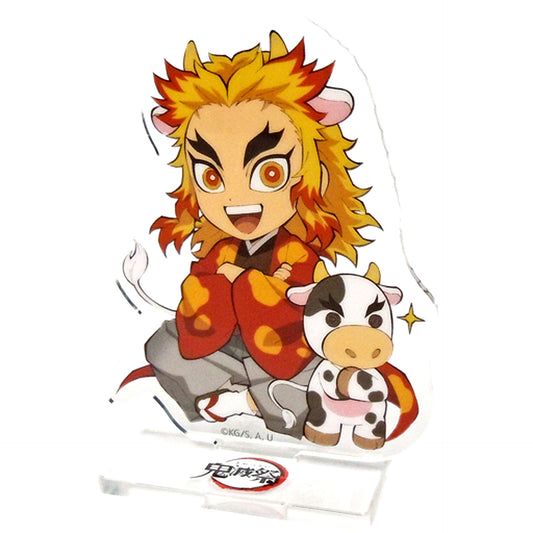 Kyojuro Rengoku Demon Slayer Kimetsu Festival Online - Anime 2nd Anniversary Festival - Year of the Ox Mini Character Random Acrylic Stand ufotable WEBSHOP Made-to-Order Limited [USED]