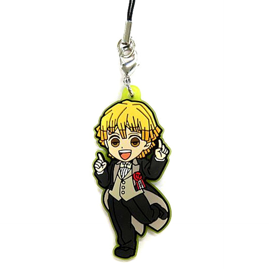Zenitsu Agatsuma Demon Slayer Kimetsu no Yaiba Kimetsusai Online 2nd Anniversary Random Rubber Strap [USED]