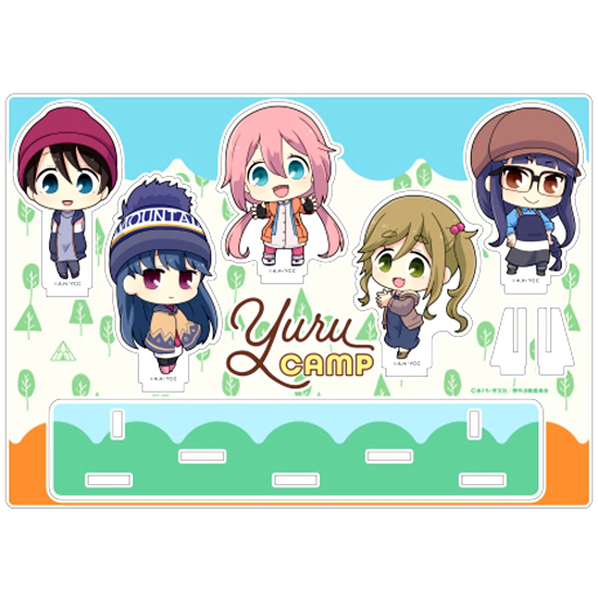 Group Deformed ver. Acrylic Diorama Laid-Back Camp [USED]