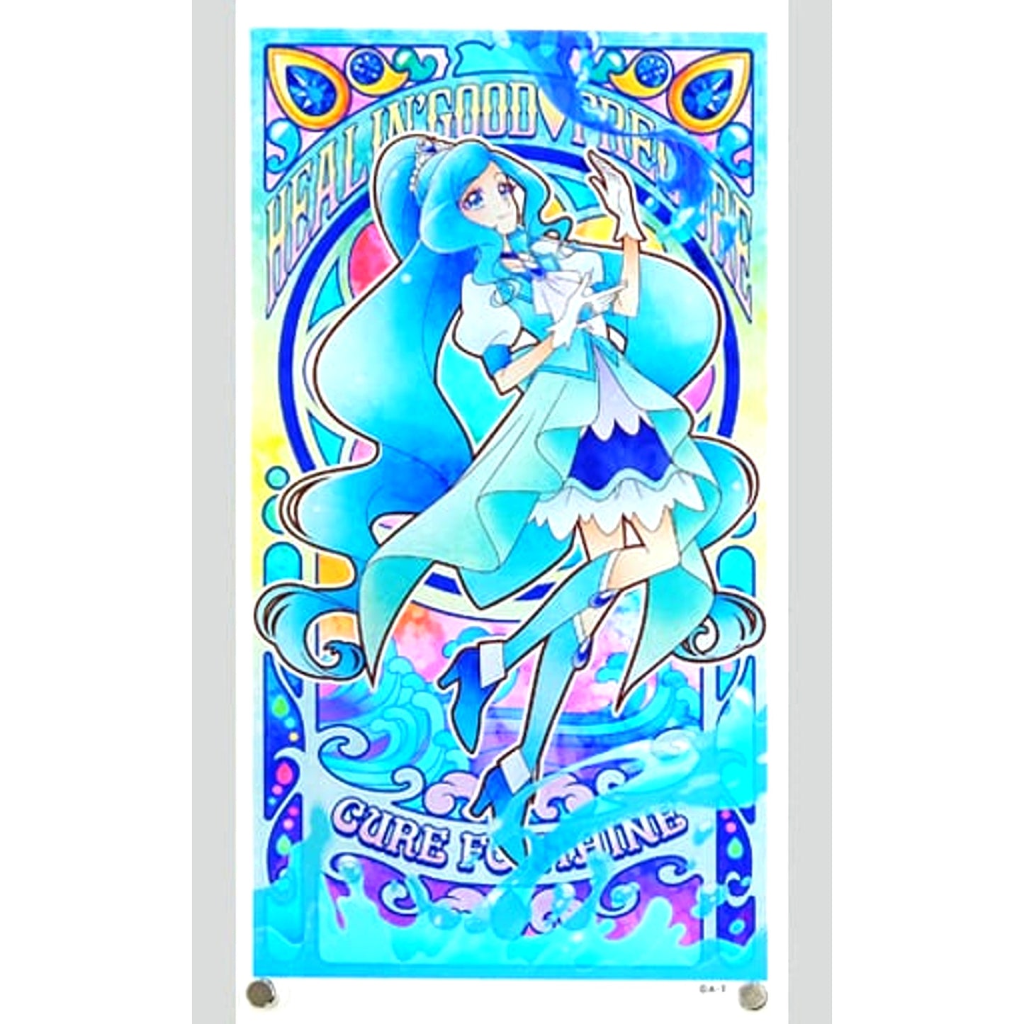Cure Fontaine Healin' Good Precure Acrylic Art Board Elemental Drawing [USED]