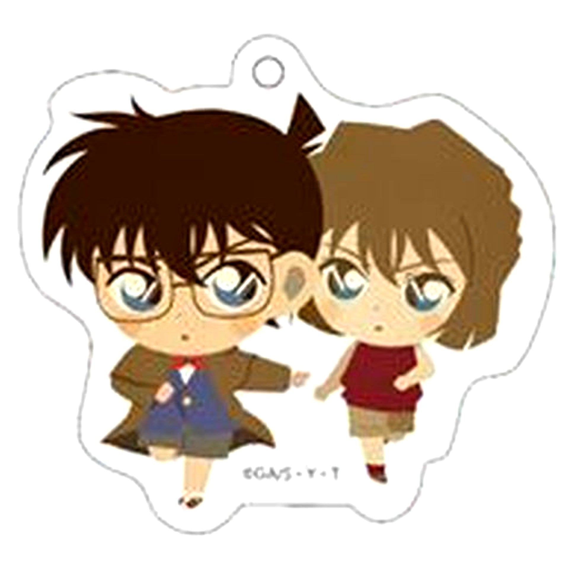 Conan Edogawa & Ai Haibara Detective Conan Acrylic Keychain Collection Vintage Pop Residence [USED]