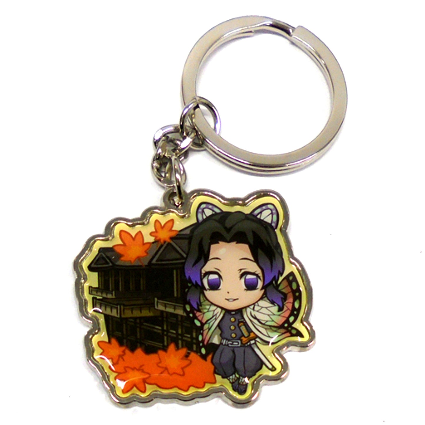 Shinobu Kocho Kiyomizu Demon Slayer Metal Keychain Kyoto Limited [USED]