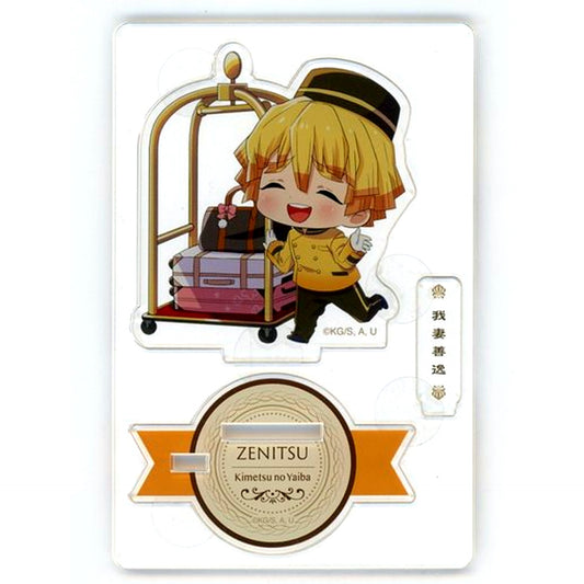 Zenitsu Agatsuma Acrylic Stand Figure Hotel Ver. Demon Slayer x Hotel Monterey [USED]