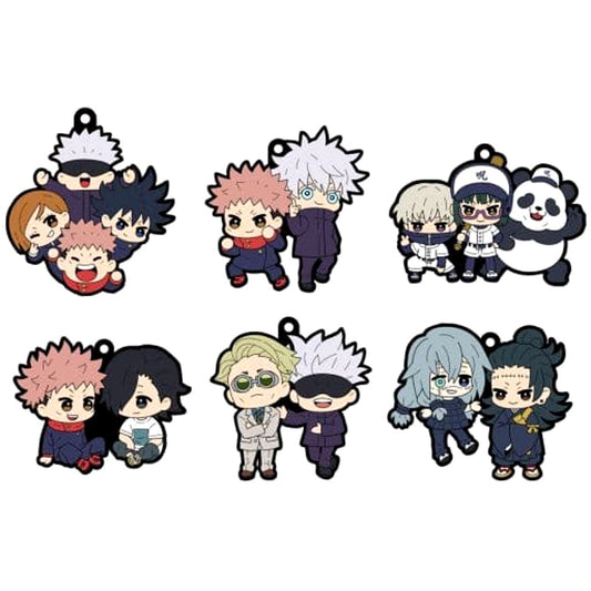 Yuji Itadori & Others Jujutsu Kaisen All 6 Types Set Buddycolle Rubber Mascot Part 2 [USED]