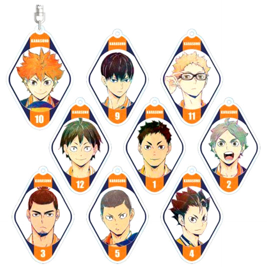 Set of 9 Haikyu!! TO THE TOP Trading Ani-Art Vol. 4 Acrylic Keychain [USED]