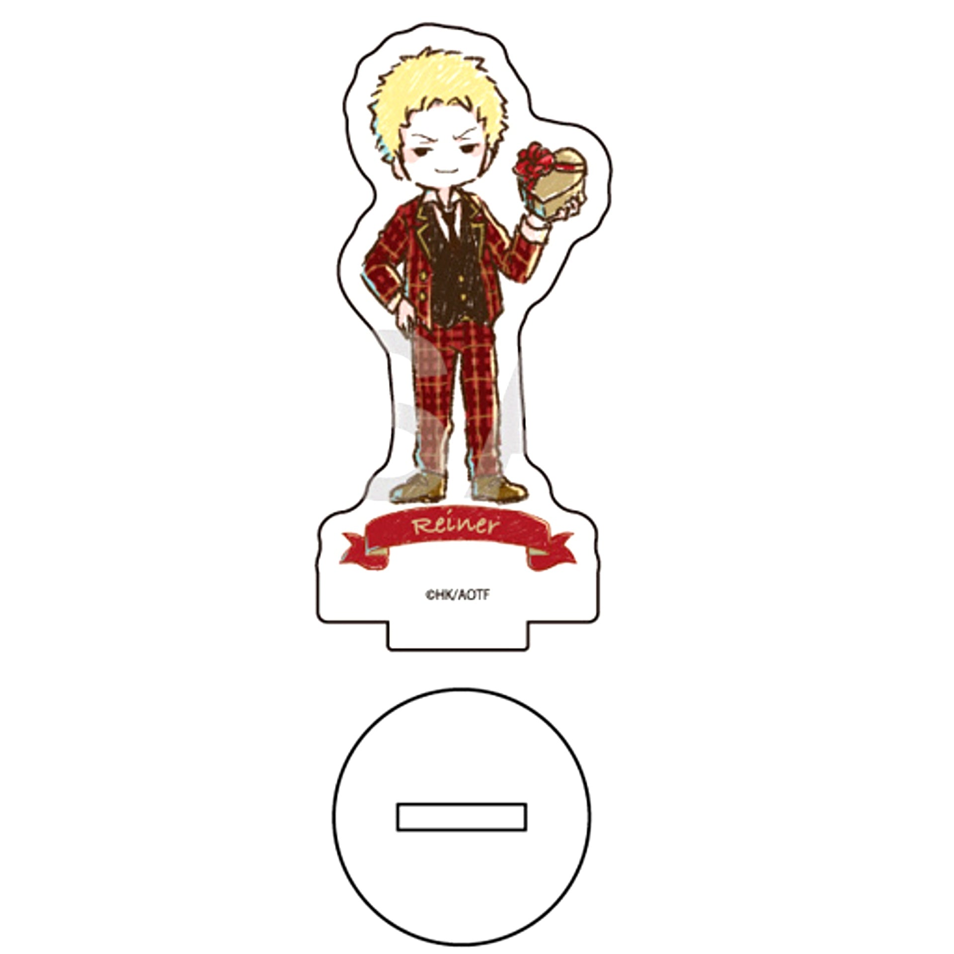 Reiner Braun Attack on Titan 07. Valentine Ver. GraffArt Design Acrylic Petit Stand [USED]