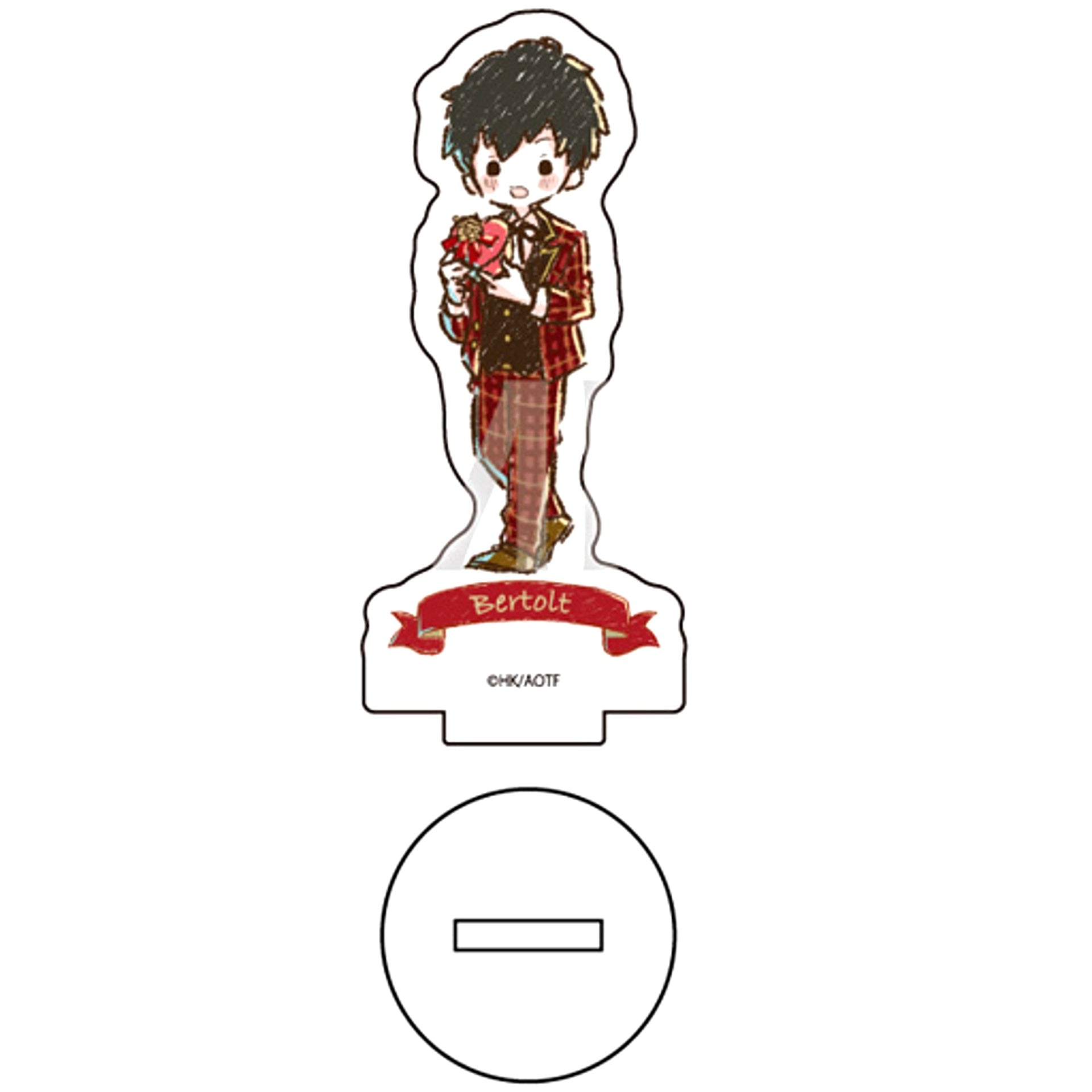 Bertholdt Hoover Attack on Titan 07. Valentine Ver. GraffArt Design Acrylic Petit Stand [USED]