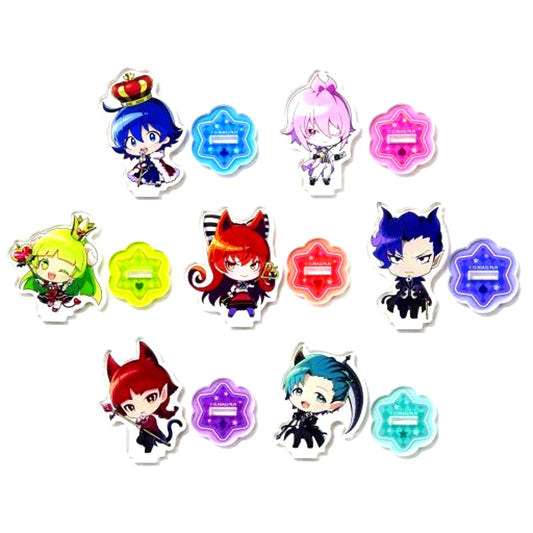 Set of 7 TRUMP Ver. Trading Acrylic Figure Welcome to Demon School! Iruma-kun [USED]