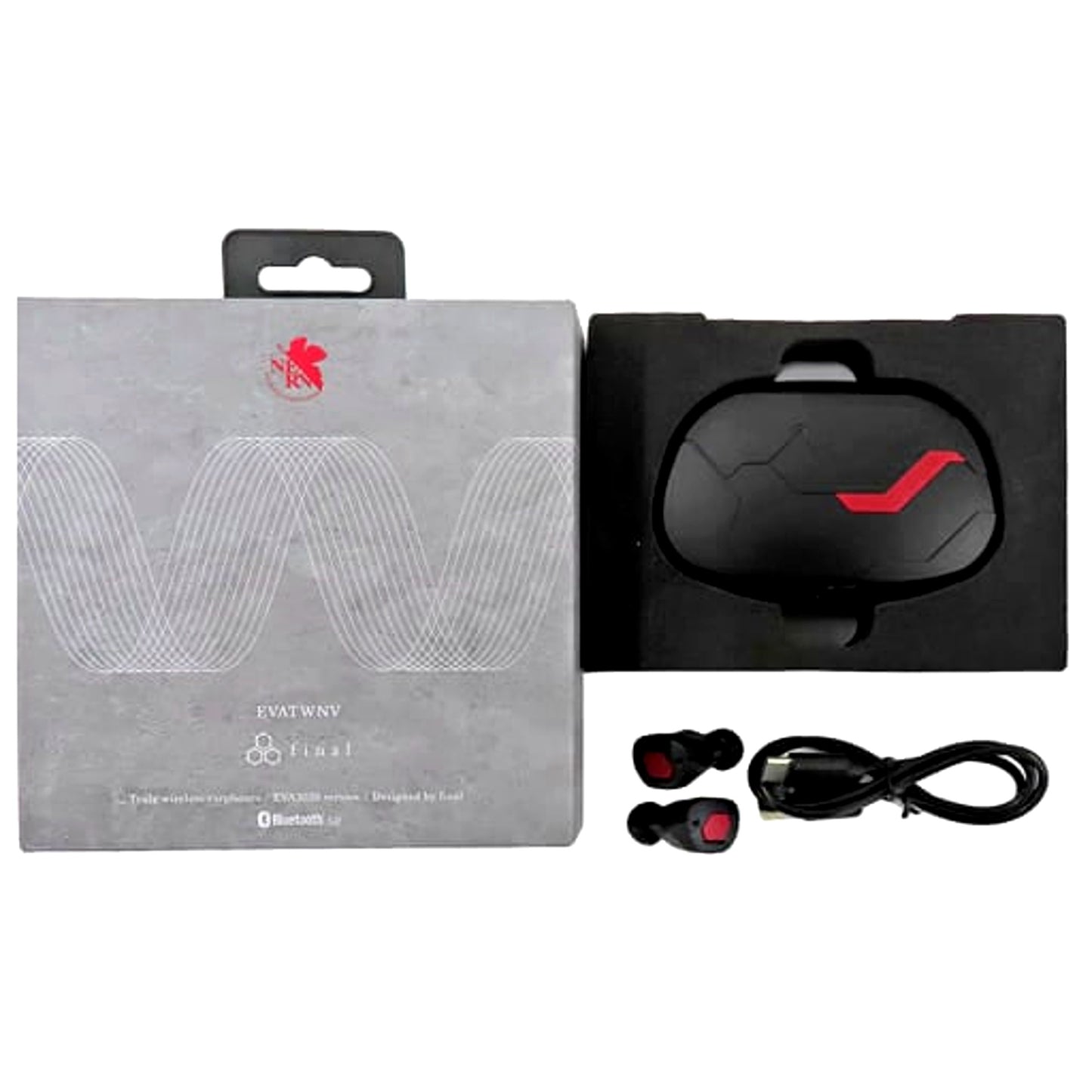 type-NERV Evangelion NERV True Wireless Earphones Evangelion 2020 x final [USED]