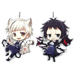 Bungo Stray Dogs Atsushi Nakajima Ryunosuke Akutagawa Acrylic Keychain Set animate Bangkok Limited Keychains [USED]